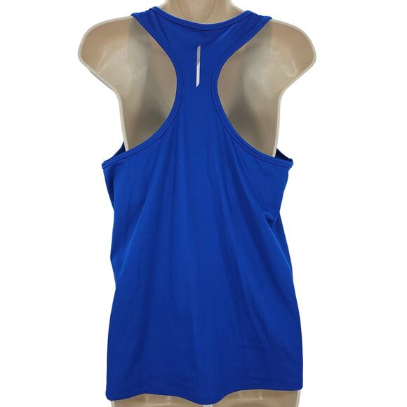 Hind Womans size L Sleeveless Racerback Performance Tank Top Blue Activewear - Picture 4 of 8